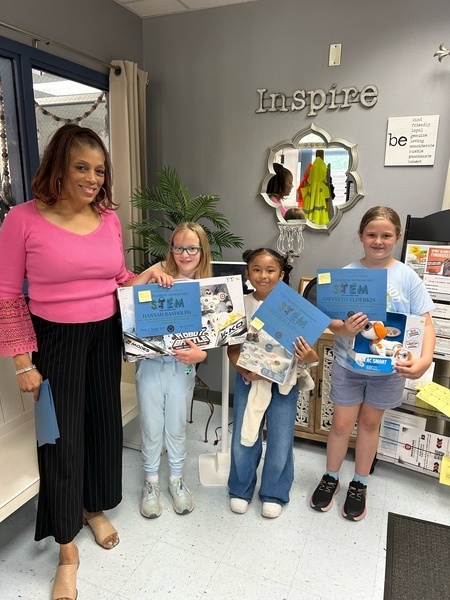 Ten Waynesville R-VI Science, Technology, Engineering and Math (STEM) Launch Teams participated in the 2026 Missouri S&T Project Lead the Way (PLTW) Showcase.     STEM Launch Academy students in grades 3-5 explored how real-world drones can make a meaningful impact by supporting people, animals and conservation efforts. Through research and collaboration, they developed ideas for using drones to deliver food and medical supplies while also monitoring the needs and behaviors of threatened and endangered animals.     Based on feedback and evaluation scores from higher-education faculty and guests at the showcase, Launch Team 5 members Hannah R., Joseph H., Gwyneth E. and Carileigh T. were selected as the Project Based Learning STEM Team of the Year.    “Their project stood out for its originality, creativity and problem-solving, featuring a skywalk that allows visitors to observe animals in a natural setting without disturbing the animals or their habitat,” said Dr. Saralice Campbell, PLTW Launch teacher.  Team 5 members received certificates, programmable robots and other prizes. 