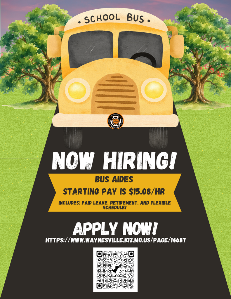 Now hiring bus aides The Waynesville R-VI School District is hiring bus aides. Starting pay is $15.08 per hour. Apply now at https://core-docs.s3.us-east-1.amazonaws.com/documents/asset/uploaded_file/4597/WRV/3945367/Transportation_Application.pdf.