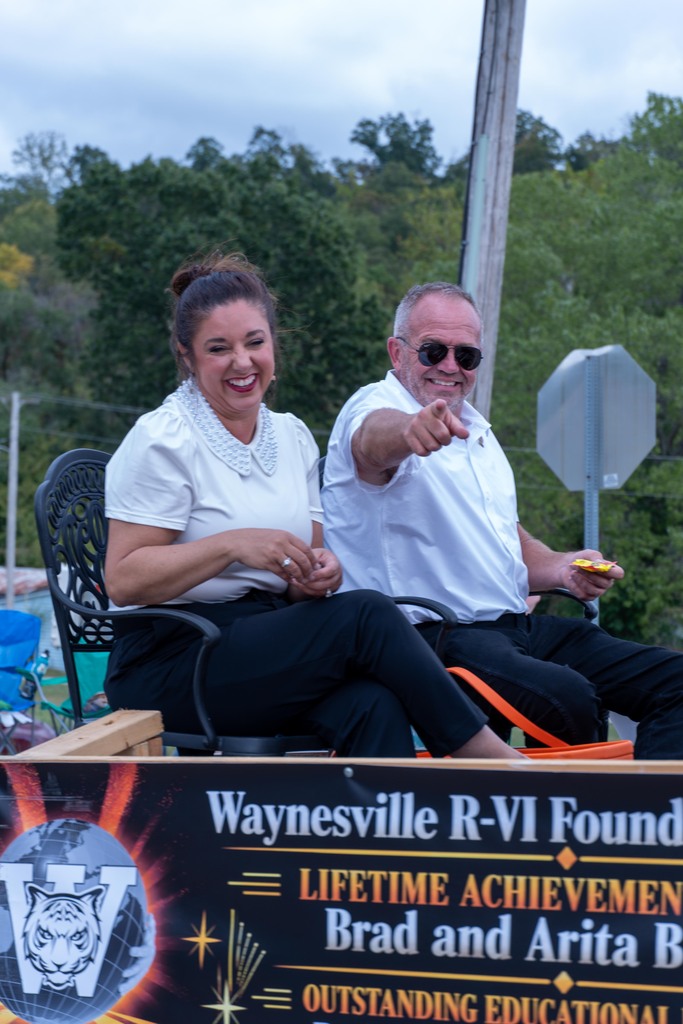 Brad and Arita representing the foundation  