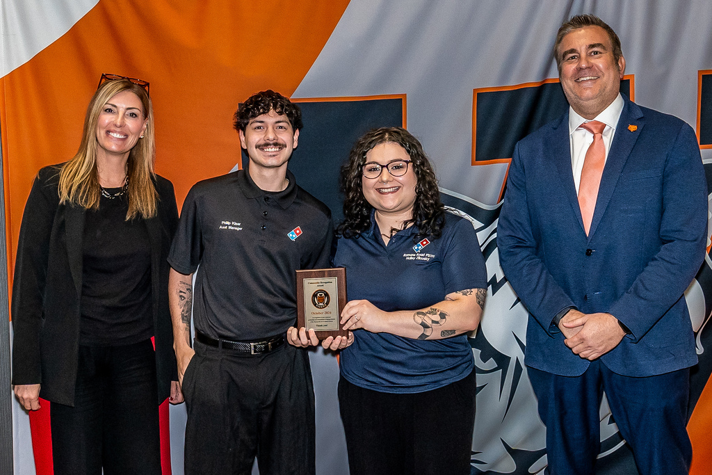 Dominos presented community recognition
