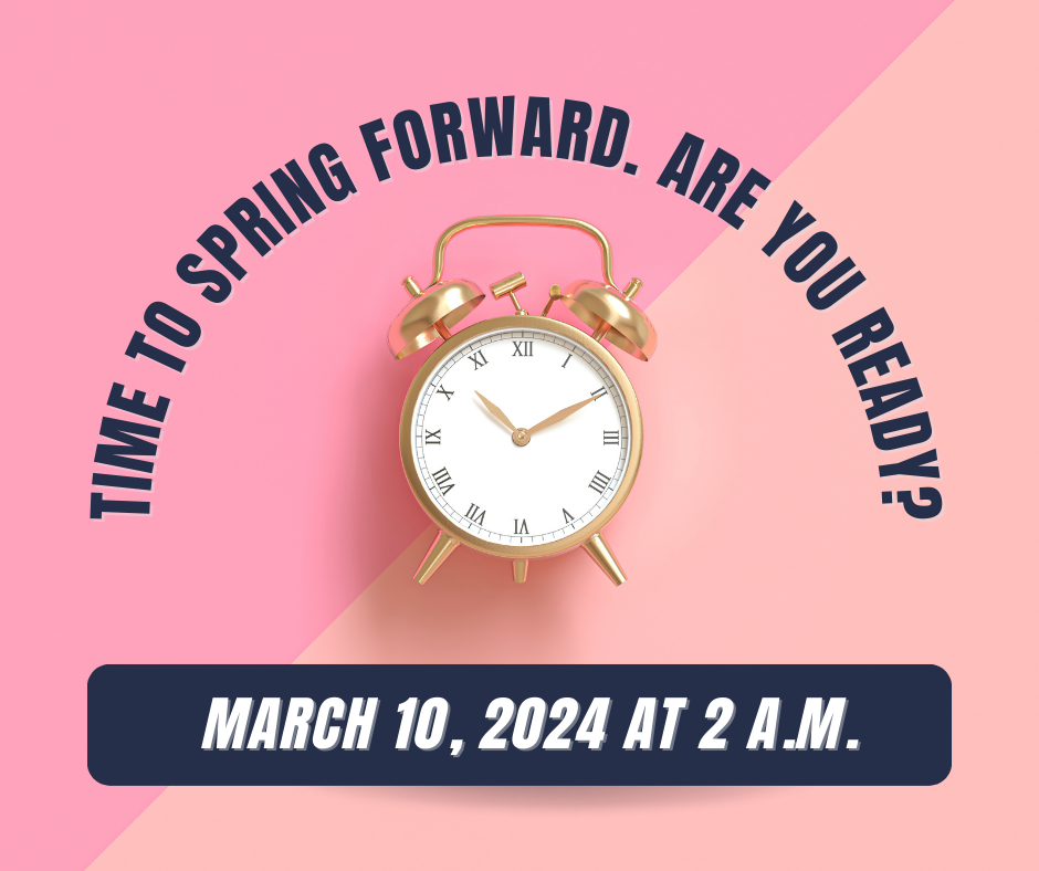 Spring forward graphic