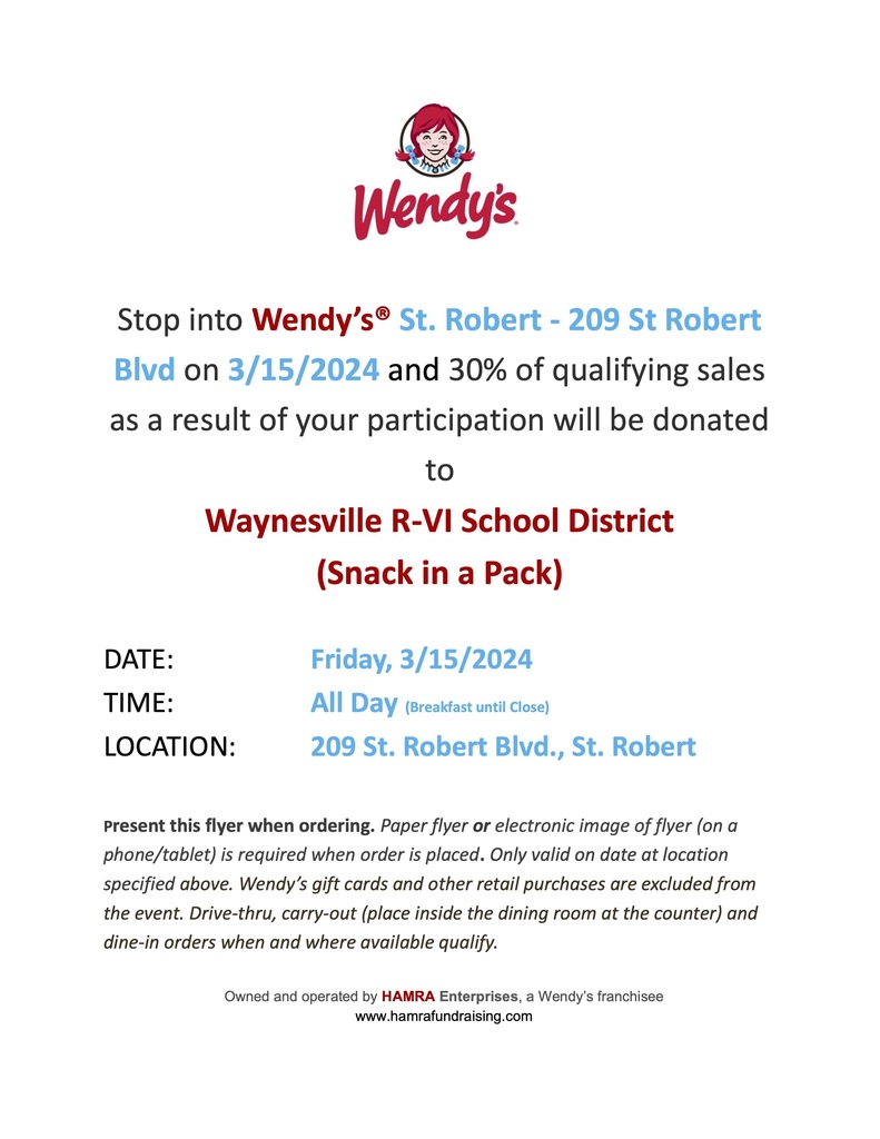 Wendys flyer