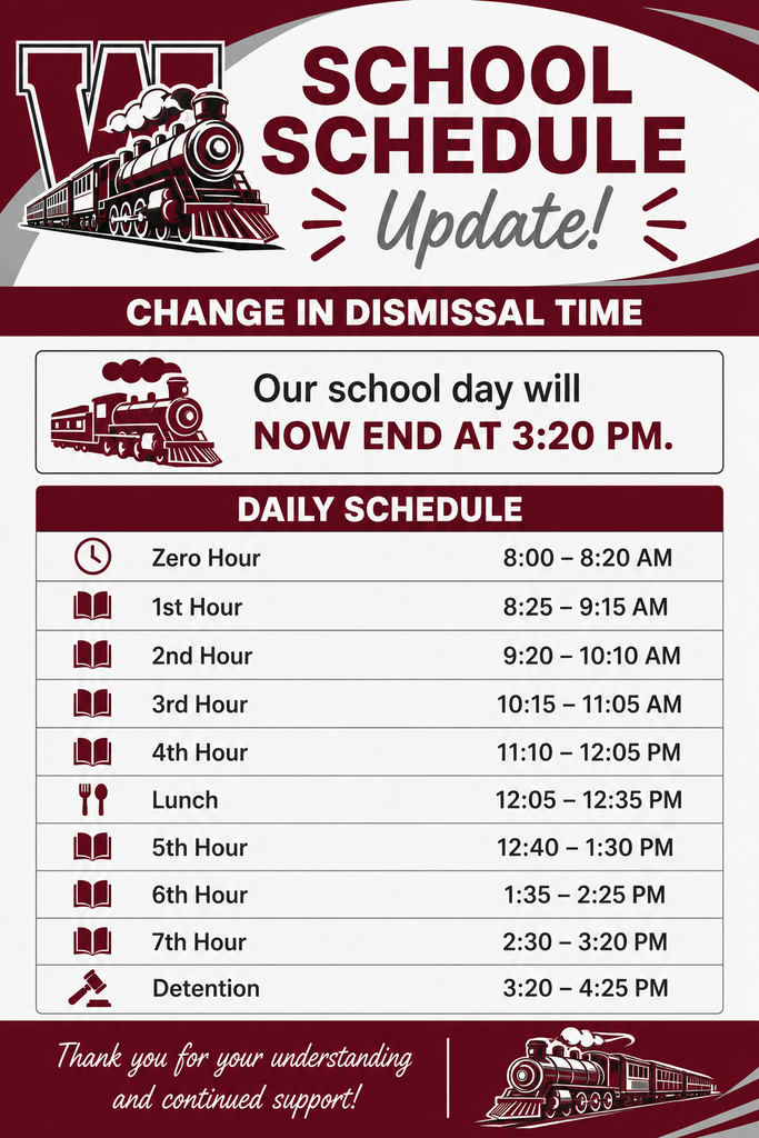 Schedule Update