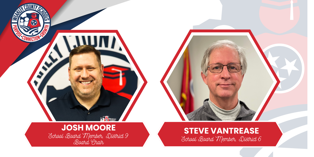 image announcing school board members recognition