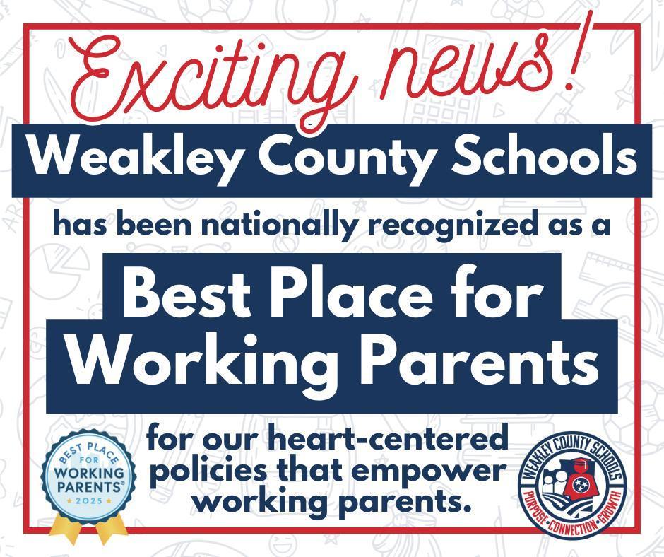 graphic about wcs being a best place for working parents