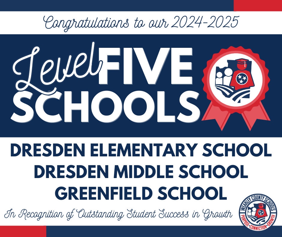 graphic announcing level 5 schools