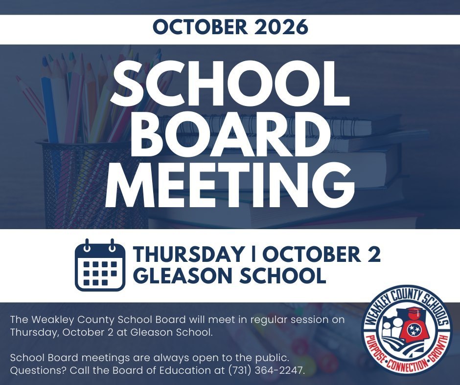 school board announcement graphic