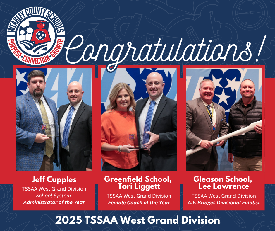 graphic announcing TSSAA West Grand Division Awards