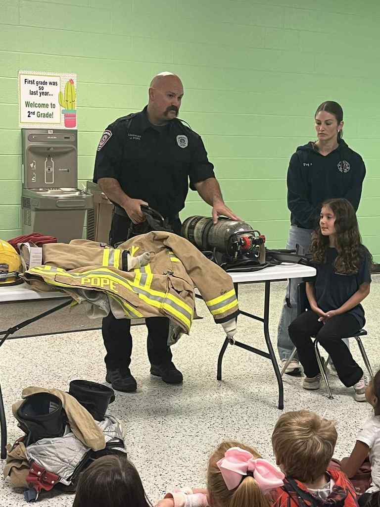 lt josh pope speaking to group of students