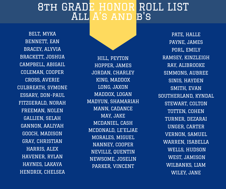 honor roll and principal's list