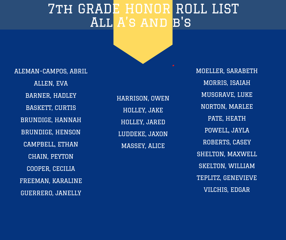 honor roll and principal's list