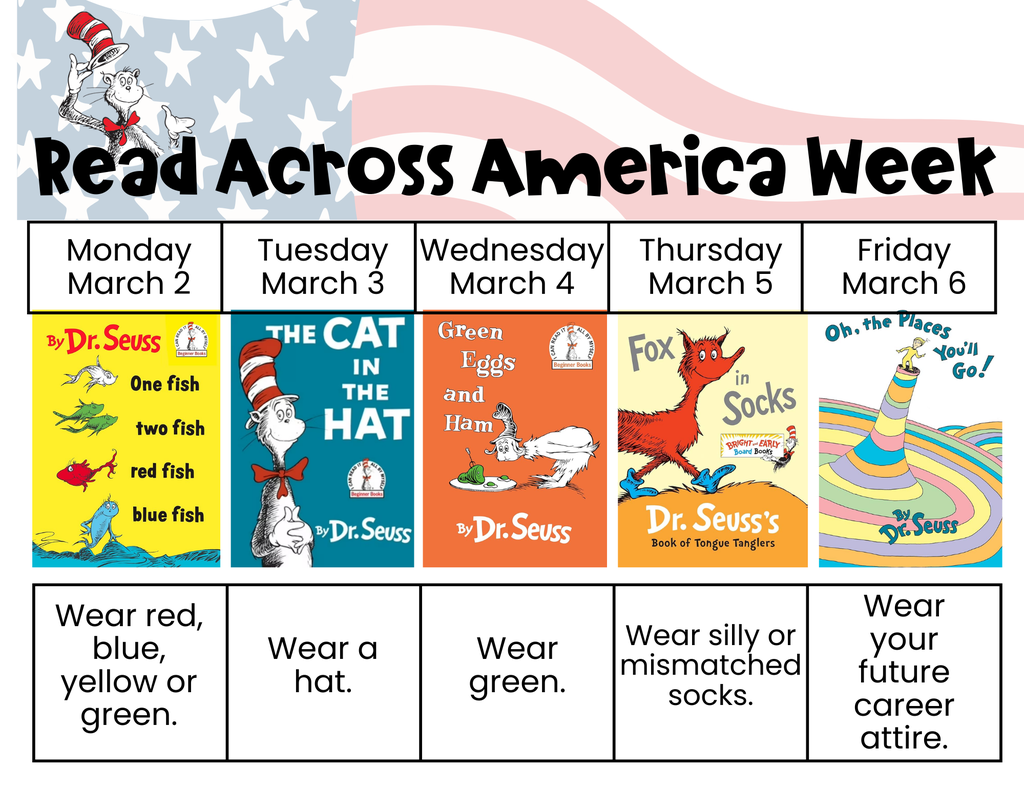 read across America dress up days