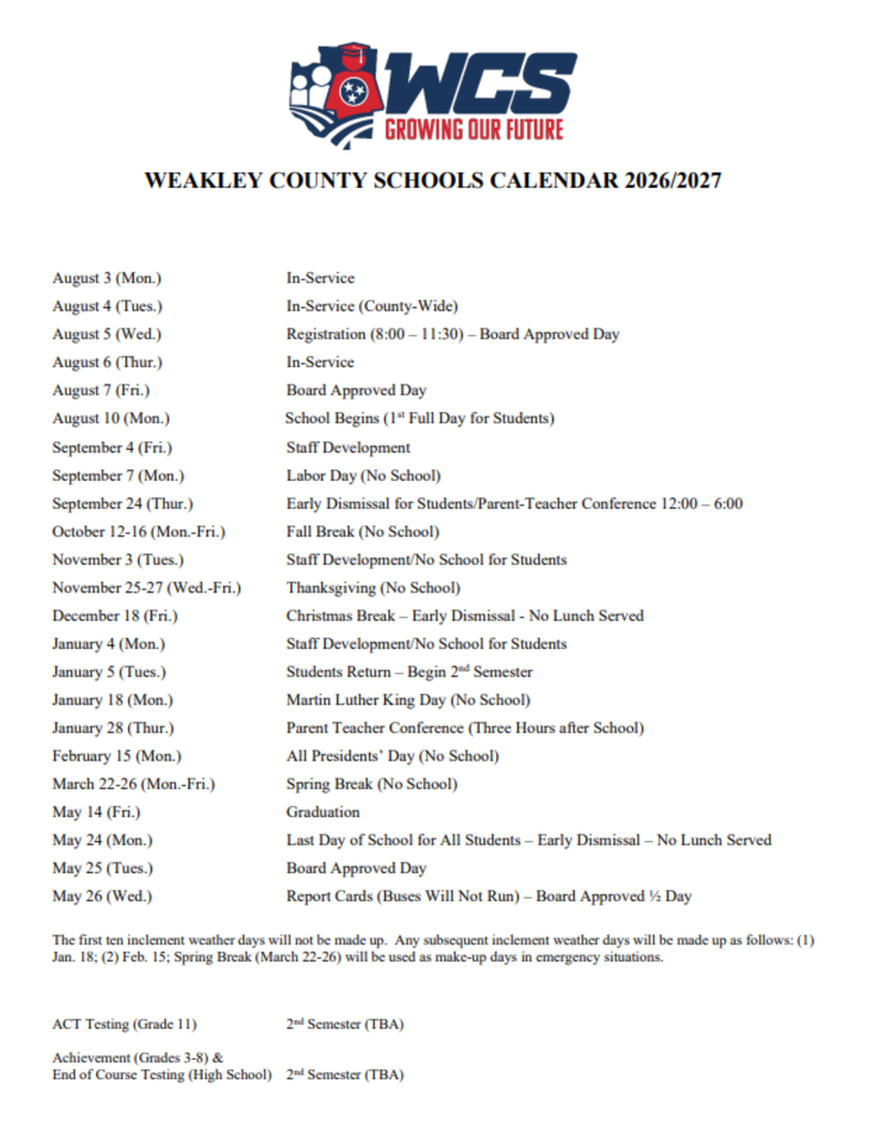 26-27 calendar