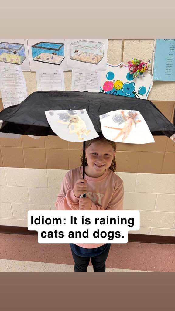 Kid with umbrella