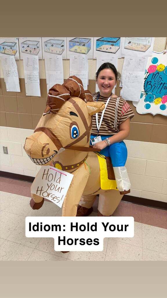 Girl in horse costume