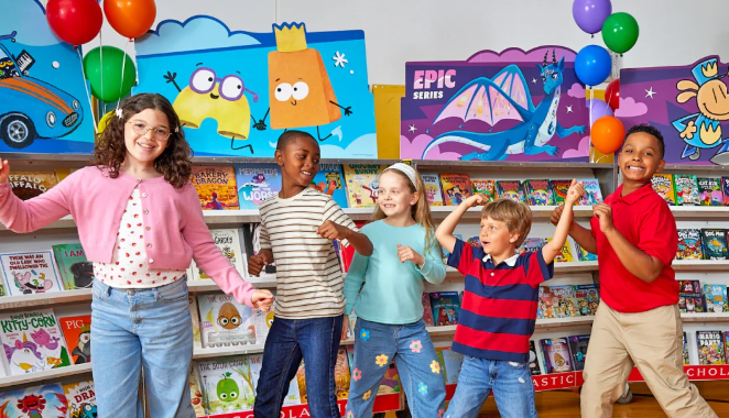 Kids at bookfair