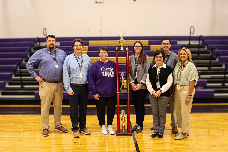 kristi parsley with district staff