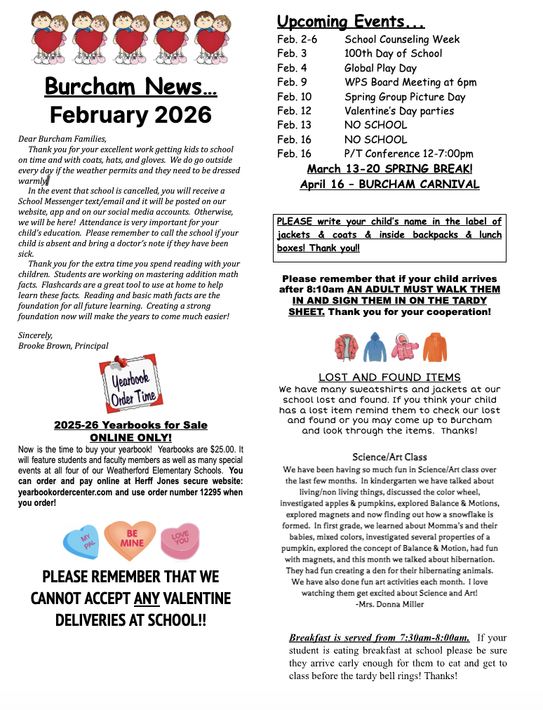 Feb 26 Newsletter