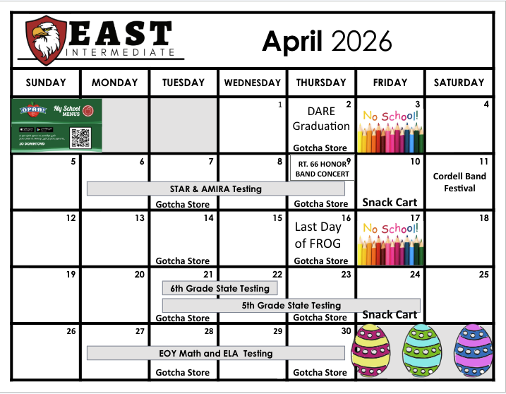April Calendar