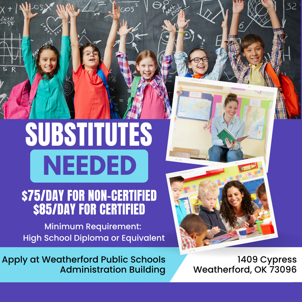 Substitutes Needed