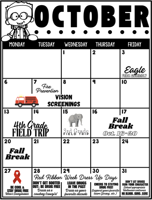 October Calendar