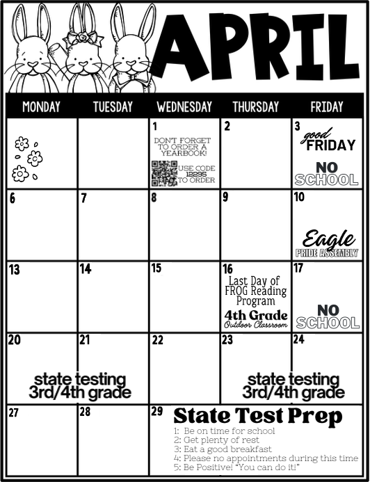 April Calendar