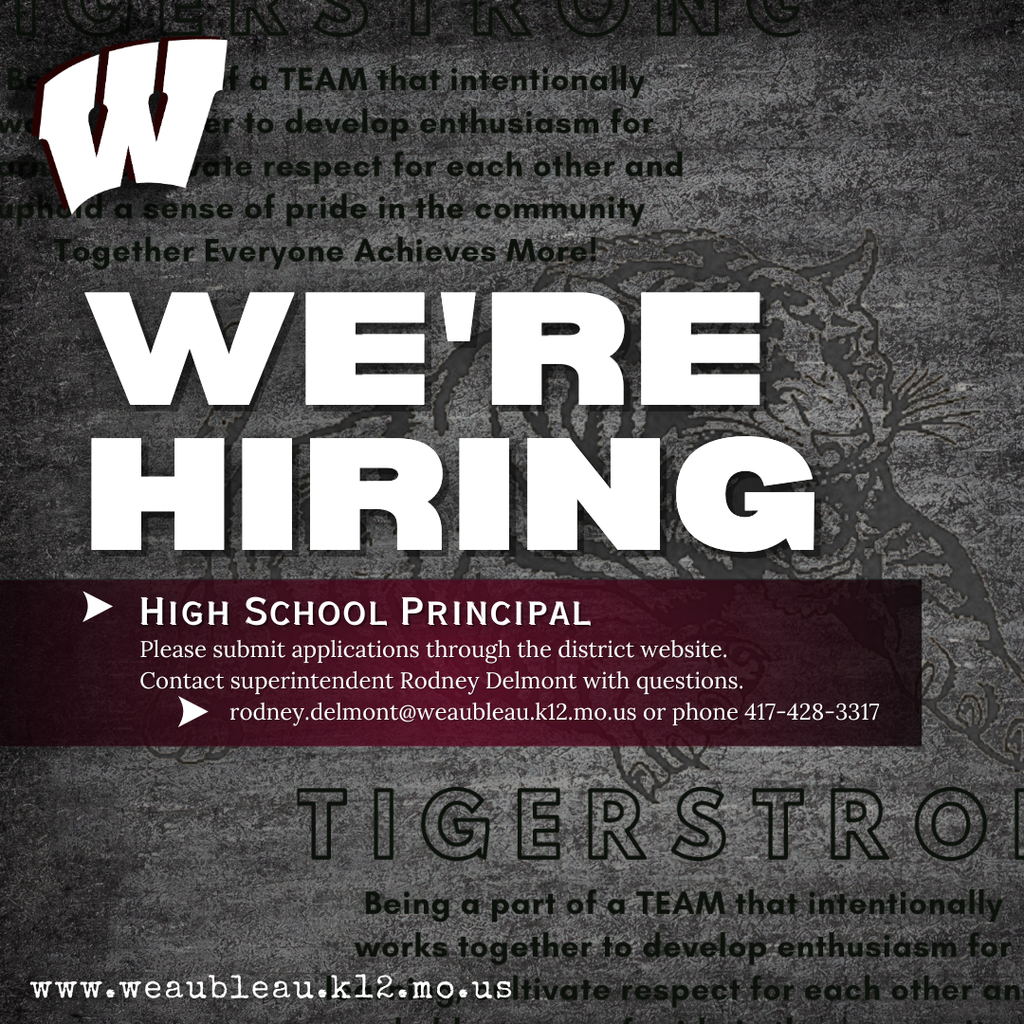 High School Principal Opening
