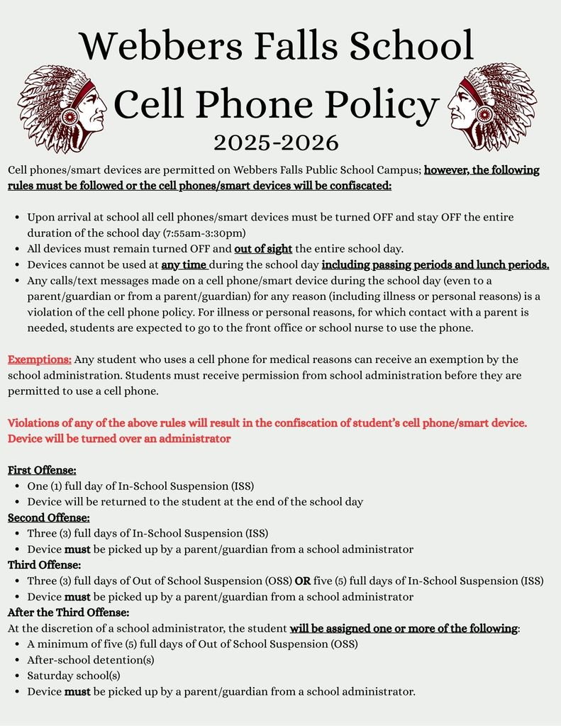 Cell Phone Policy