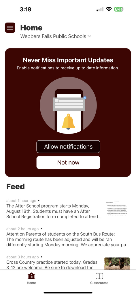 Rooms Notifications