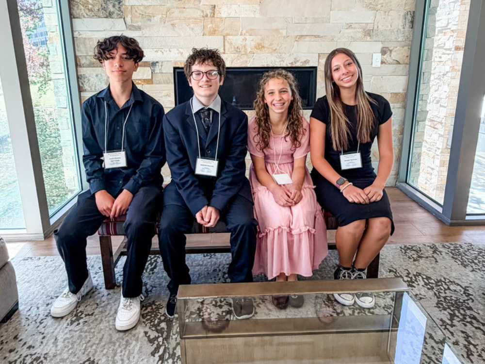 Photograph of Roy Jr student finalists of the Do The Write Thing Competition