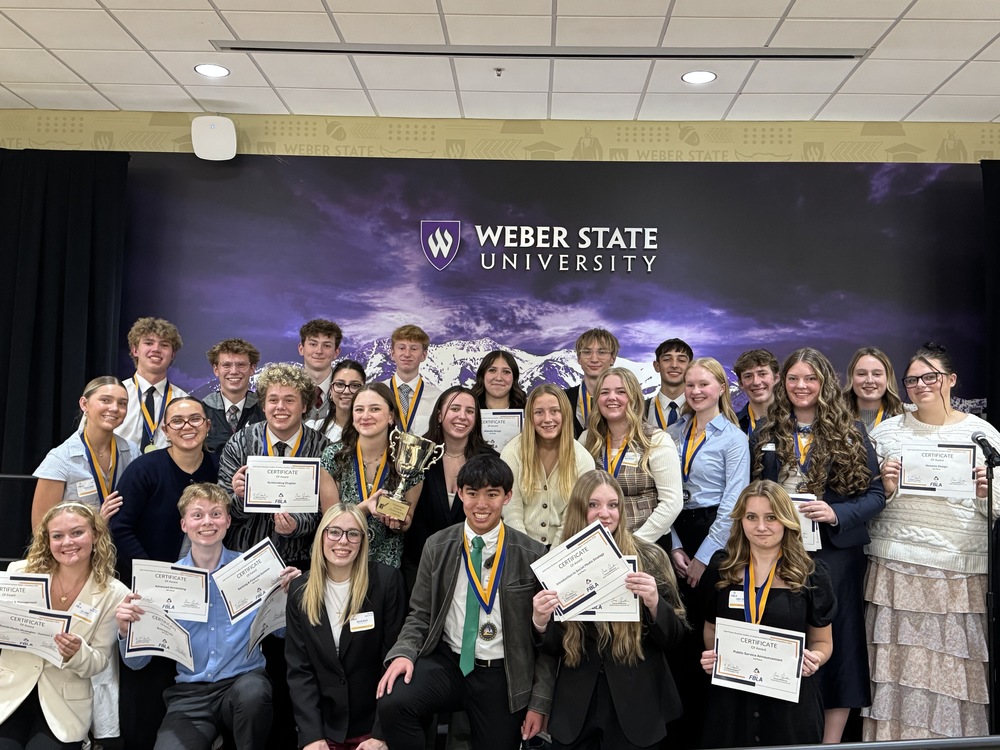 Weber High School FBLA team