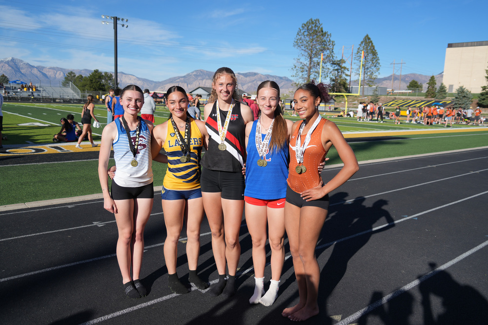 Girls track medalists