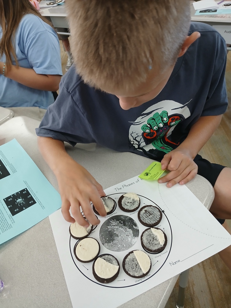 phases of the moon with Oreos