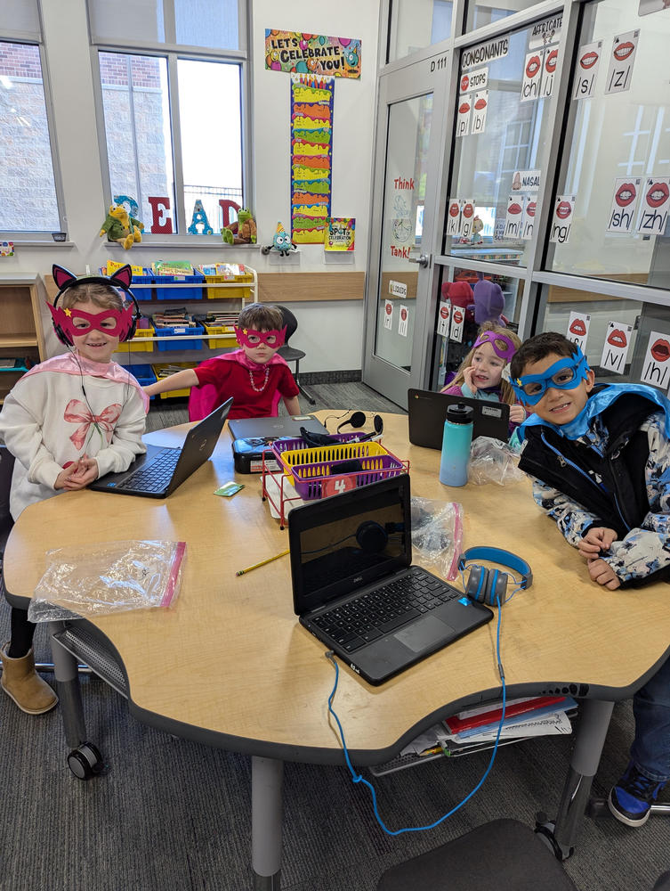 First Grade Math Super Heros in Mrs. Anderson's Class