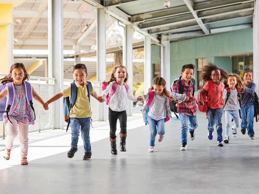 Students running in the halls.