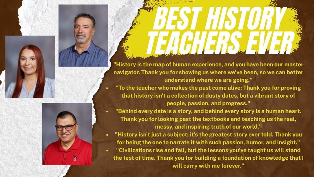 Best History Teachers Appreciation Flyer