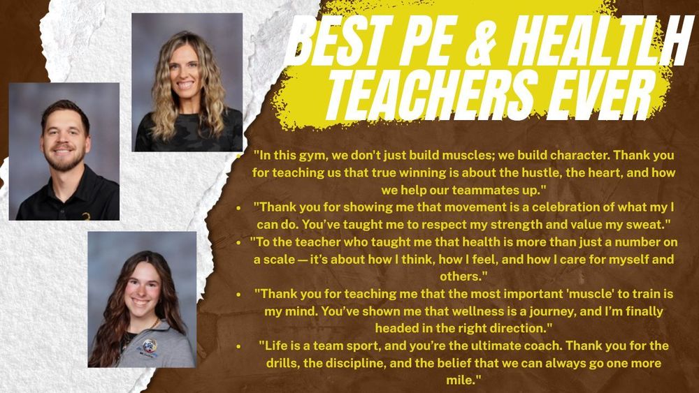 Health and PE Appreciation Flyer
