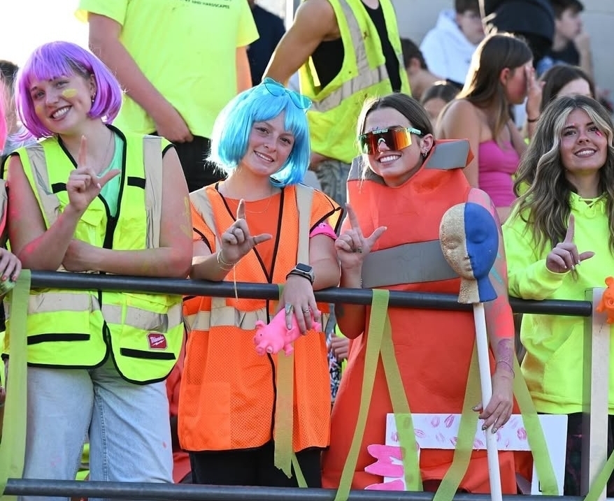 Neon theme at the Homecoming football game. 