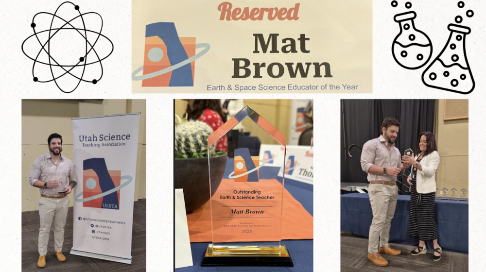 MAT BROWN EARTH & SPACE SCIENCE EDUCATOR OF THE YEAR