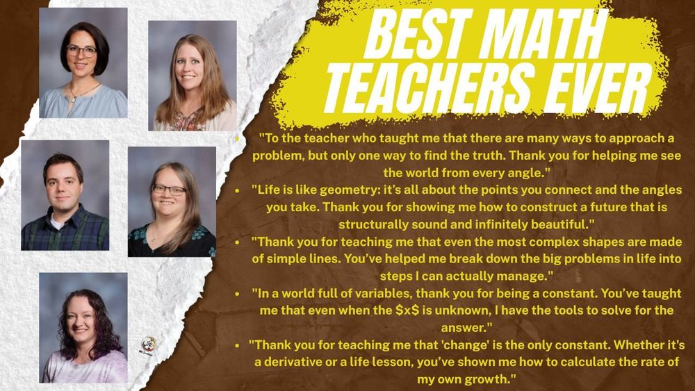 Math Teacher Appreciation Flyer