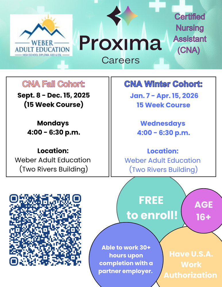 Information about FREE Proxima CNA Program - Flyer