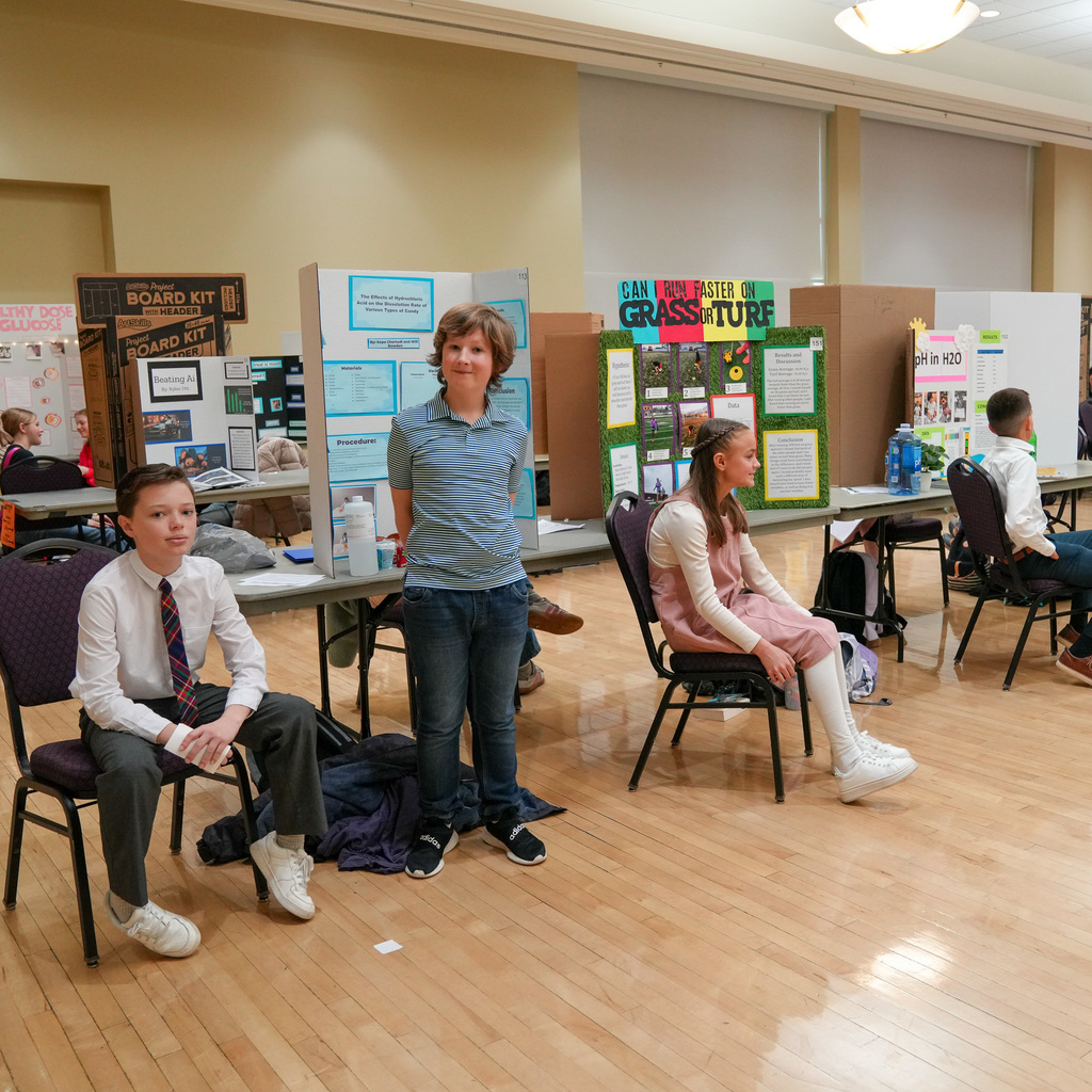 Weber School District Stem Fair participants.