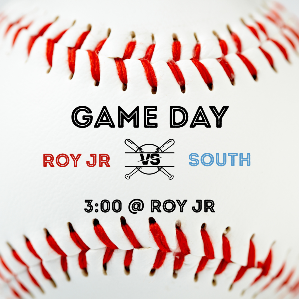 graphic image of a baseball with text details of today's game