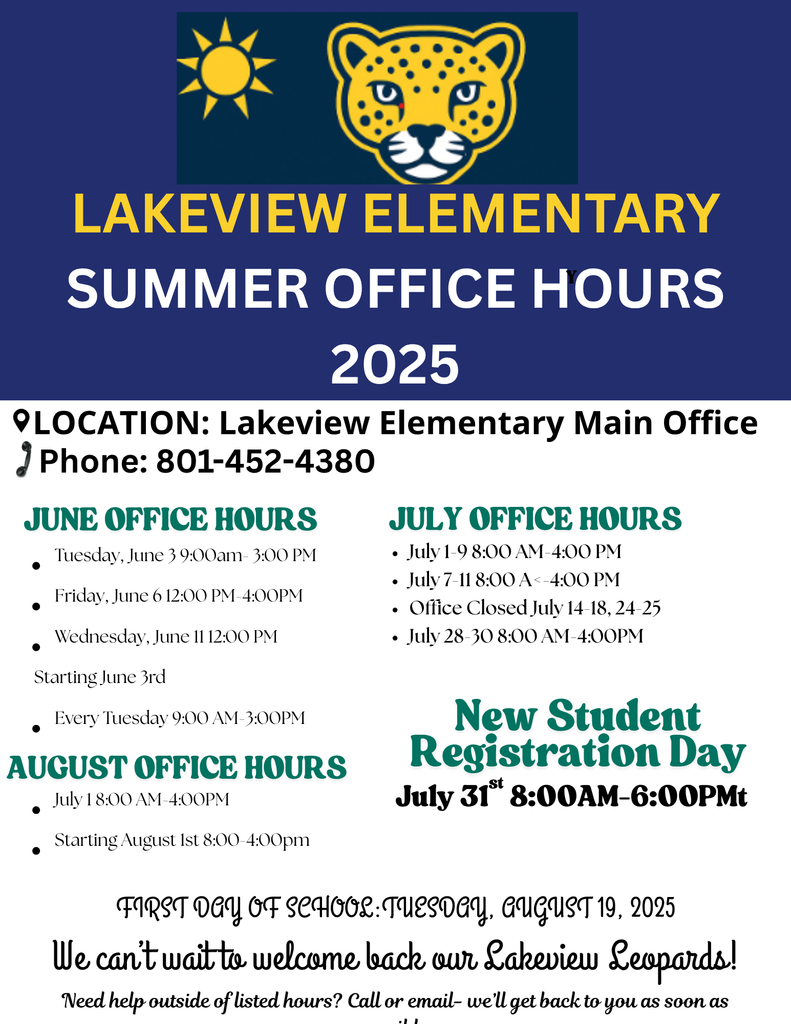 Summer Hours and New Student Registration