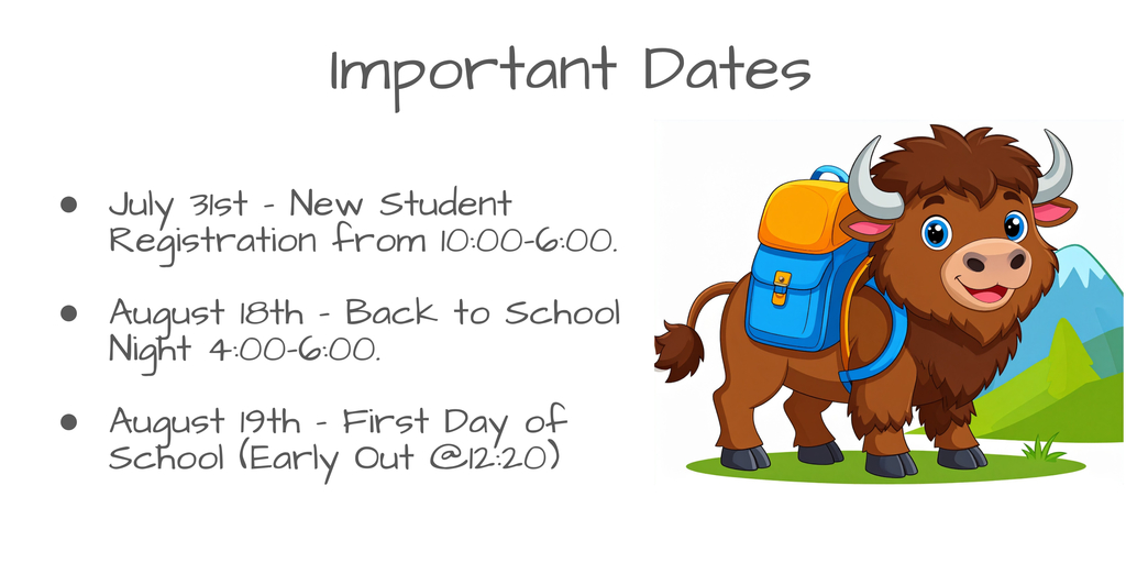 Important Dates to Remember