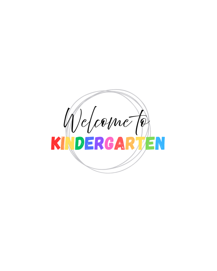 Welcome to Kindergarten
