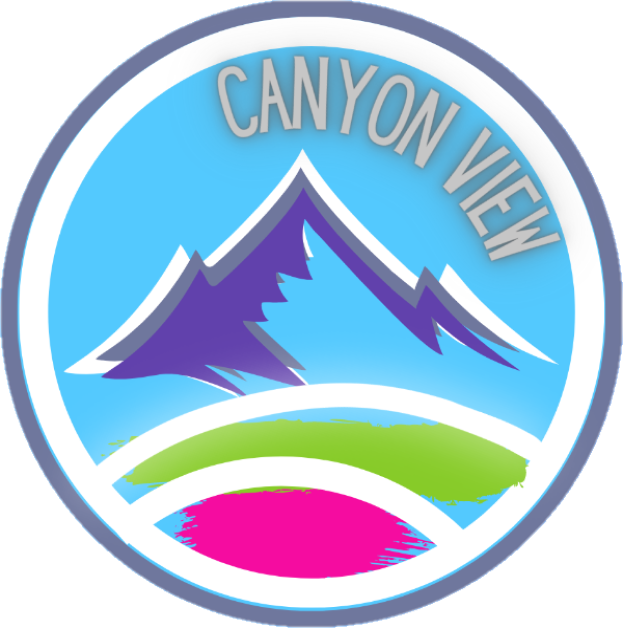 Canyon View Symbol  showing mountain range.