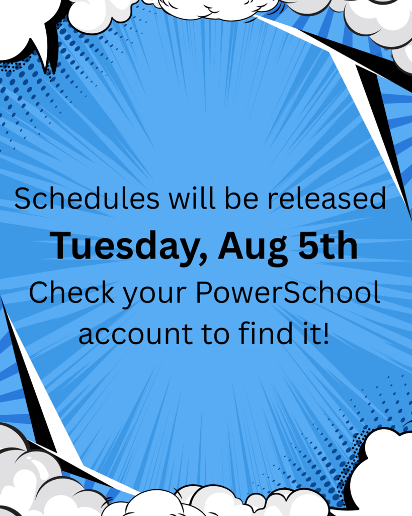Class schedules relesed Aug 5