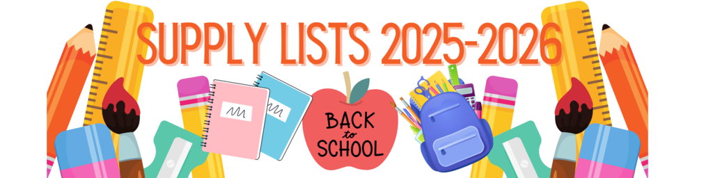 Supply lists for 2025-2026