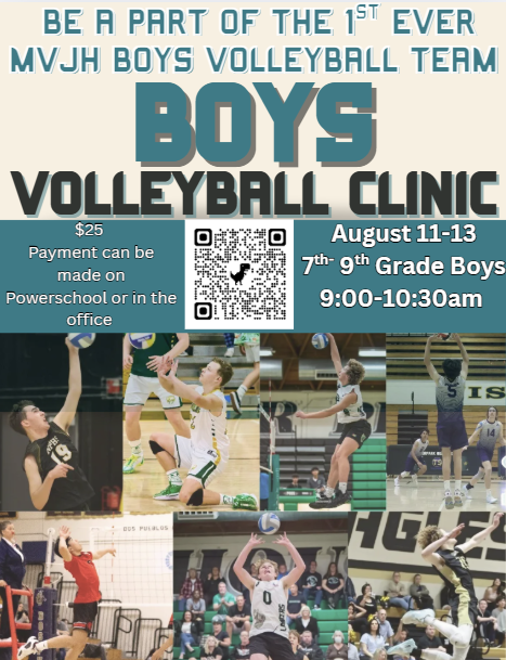 Boys Volleyball Clinic August 11-13